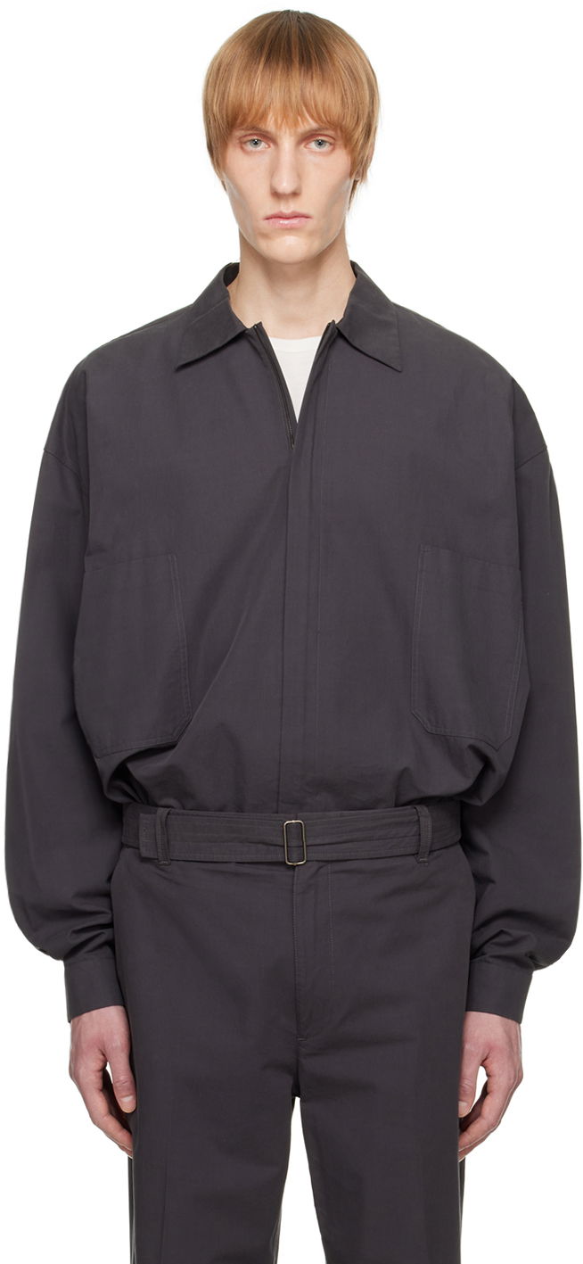 Kombinezon The Row Zippered Long Sleeve Jacket Siva | 450-W2384