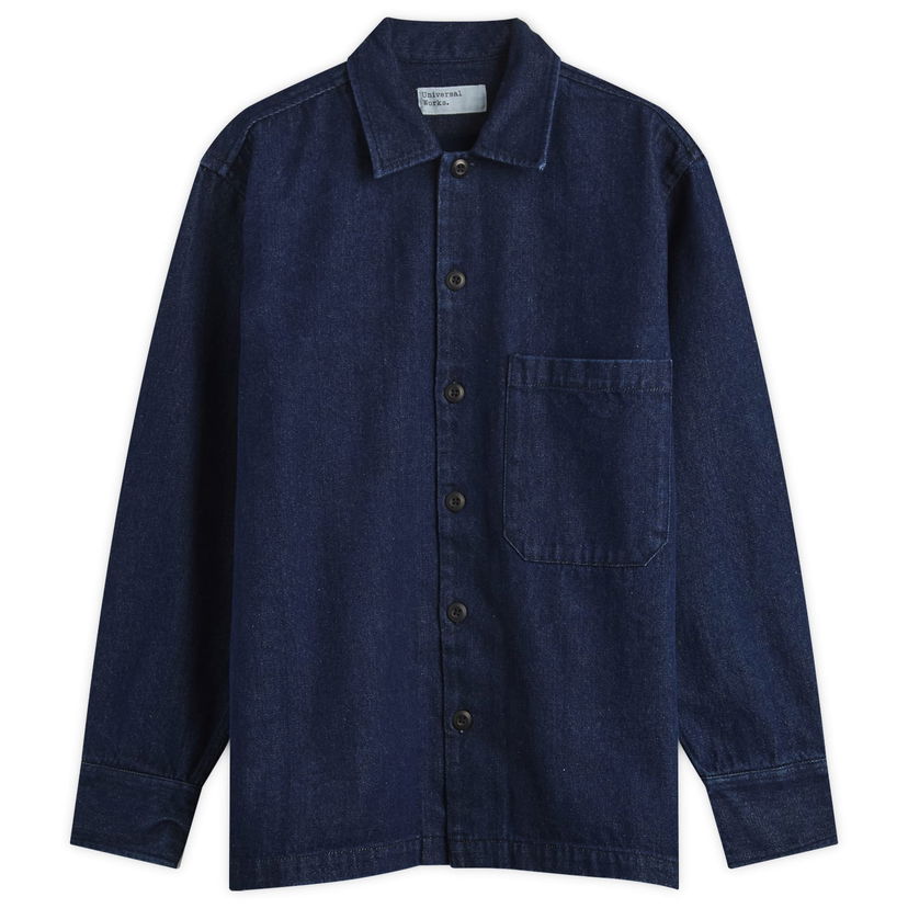 Srajce Universal Works Universal Works Fatigue Overshirt, Size Small Modra | 33158-IND