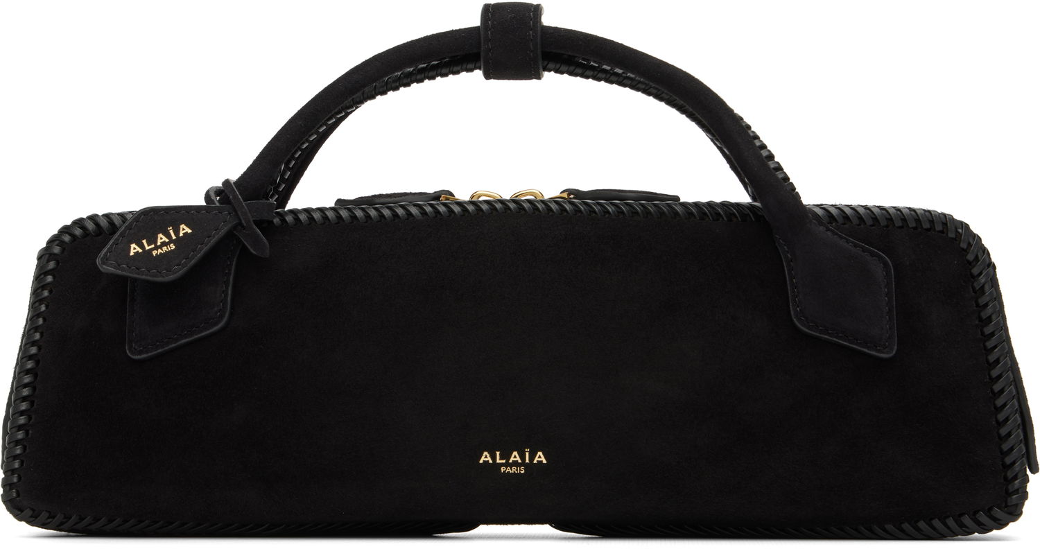 Torbica Alaïa ALAÏA 'Le Teckel' Suede Clutch Bag Črna | AA1S06026I068, 0