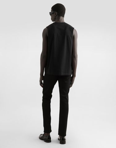 Majica brez rokavov Dolce & Gabbana Dolce & Gabbana Oversize Jersey Singlet Črna | G8SJ5THU7SDN0000, 2