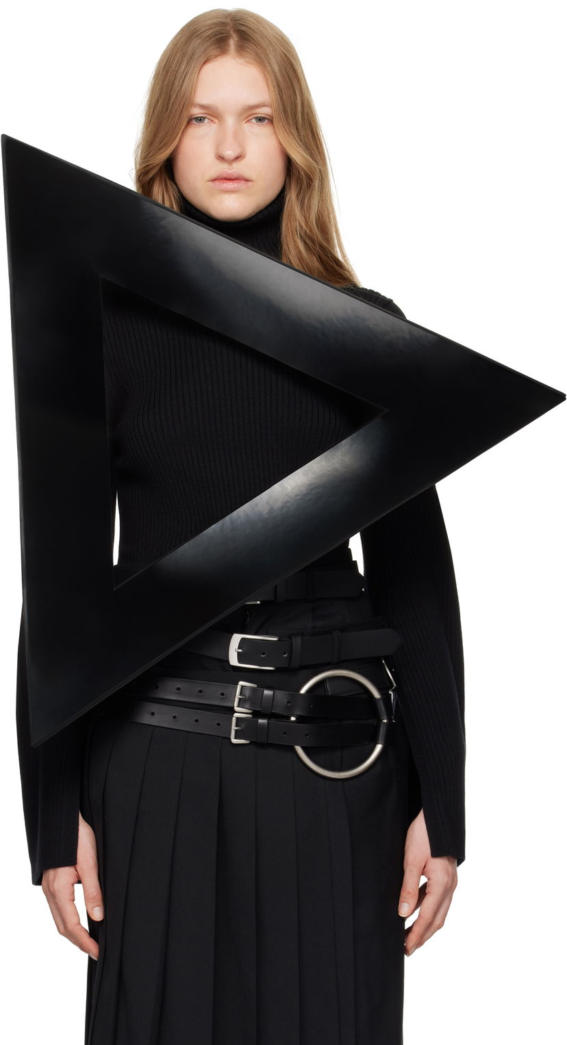 Majica brez rokavov Junya Watanabe Enamel Triangle Top Črna | JN-K004-05