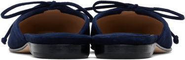 Nega čevljev Manolo Blahnik Manolo Blahnik Ballerimu Suede Mules Mornarica | 9XX-0657, 1