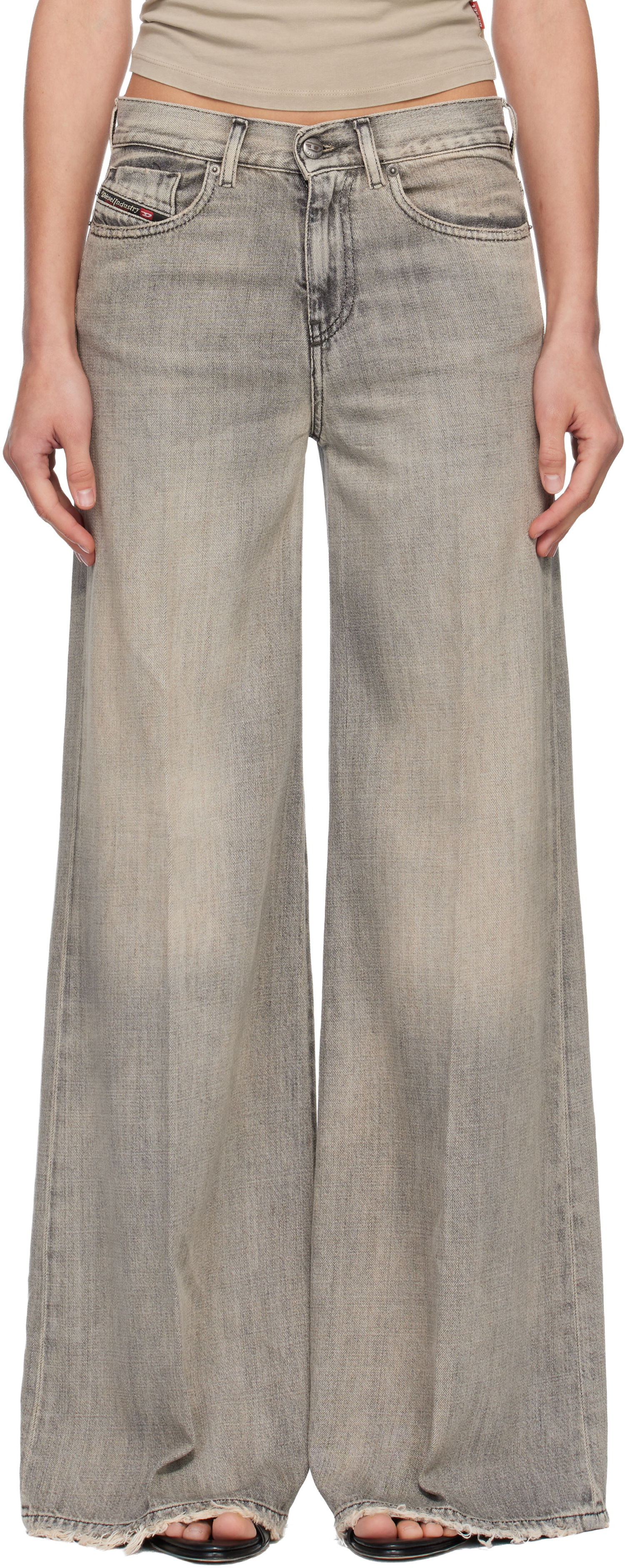 Kavbojke Diesel Flare 1978 D-Akemi Jeans Siva | A03624 068RU, 0