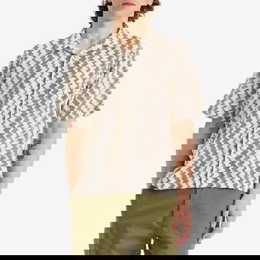 Srajce Universal Works Universal Works Lattice Road Shirt, Size Large Bež | P32065-CHC, 2