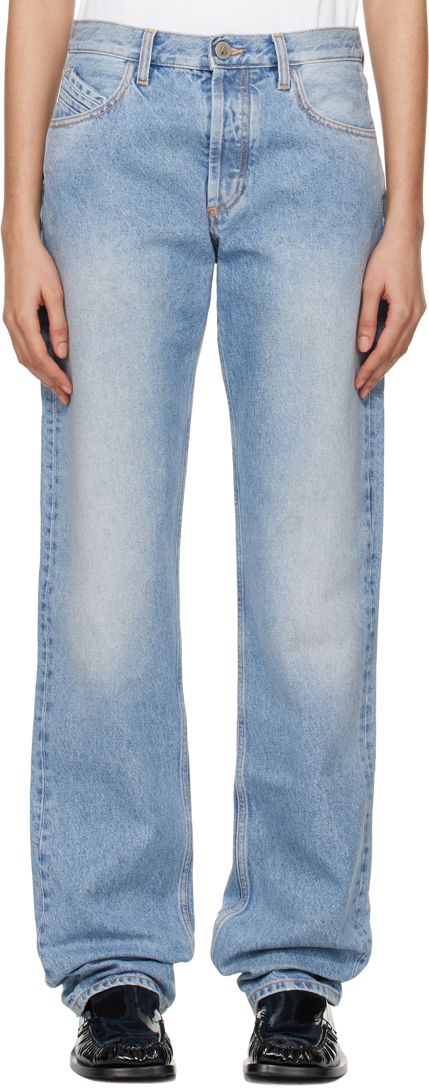 Kavbojke The Attico The Attico Long Jeans Modra | 250WCP00073 DDD085SS, 0