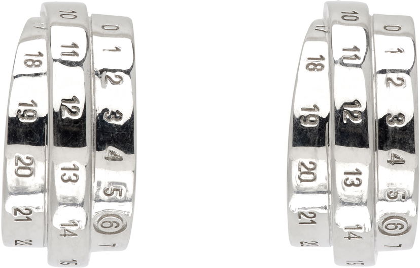 Uhani Maison Margiela MM6 Maison Margiela Numeric Cuff Earrings Kovinski | SM6VG0097 P6627