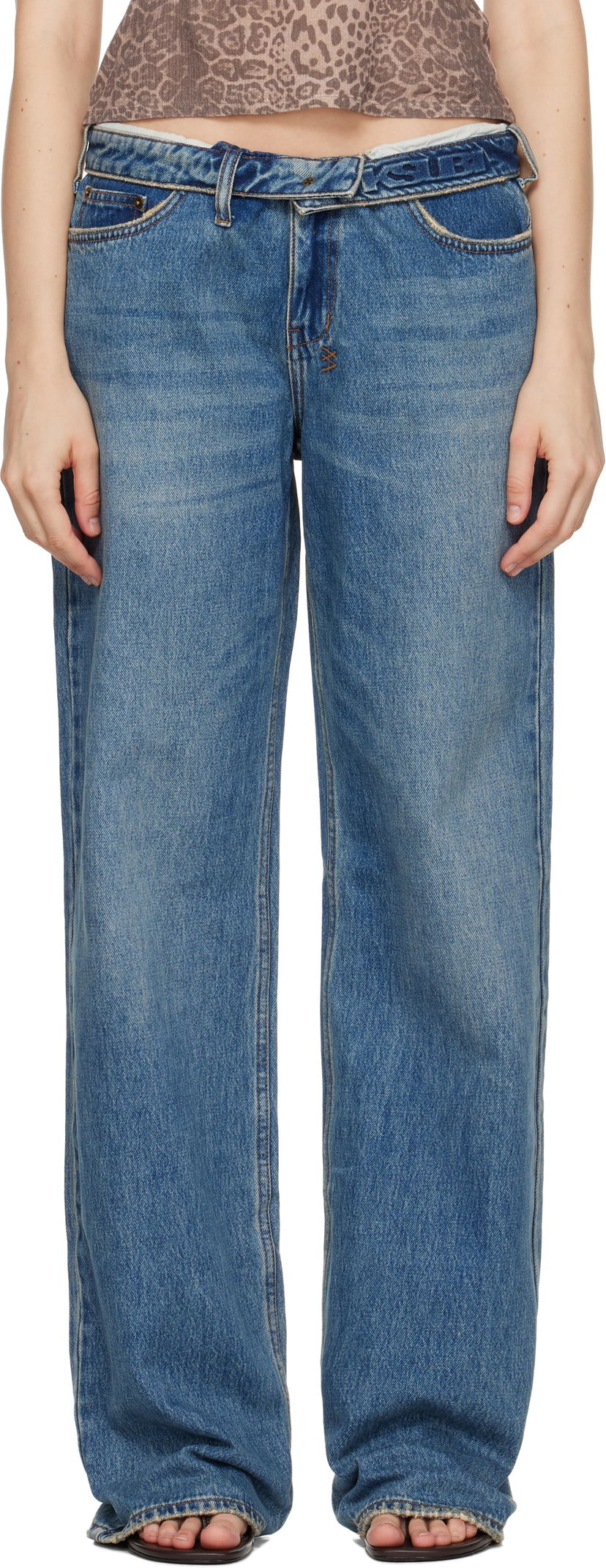 Kavbojke Ksubi Low Rider Flip Jeans Modra | WPF25DJ014