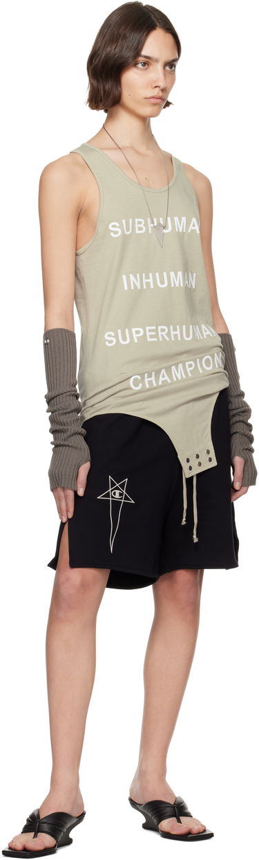 Majica brez rokavov Rick Owens Rick Owens Champion Edition Basketball Tank Top Zelena | CW01E1678 CHJG, 3