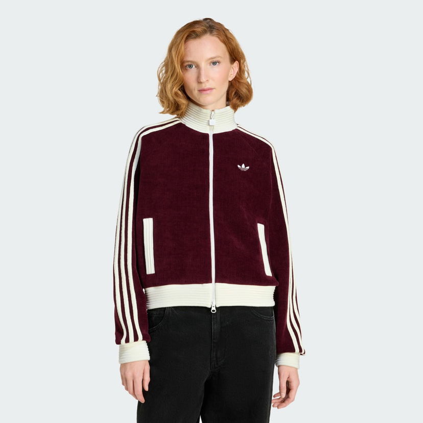 Trenirka adidas Performance adidas Originals Velour Knit Track Top Bordo | KS0400