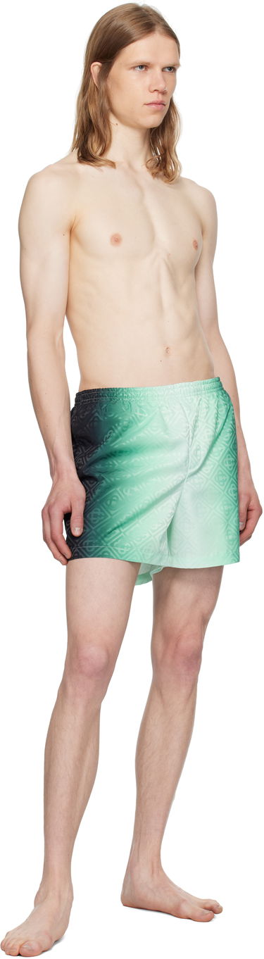 Kopalke Casablanca Casablanca Gradient Monogram Jacquard Swim Shorts Zelena | MPF25-TR-224-01, 3