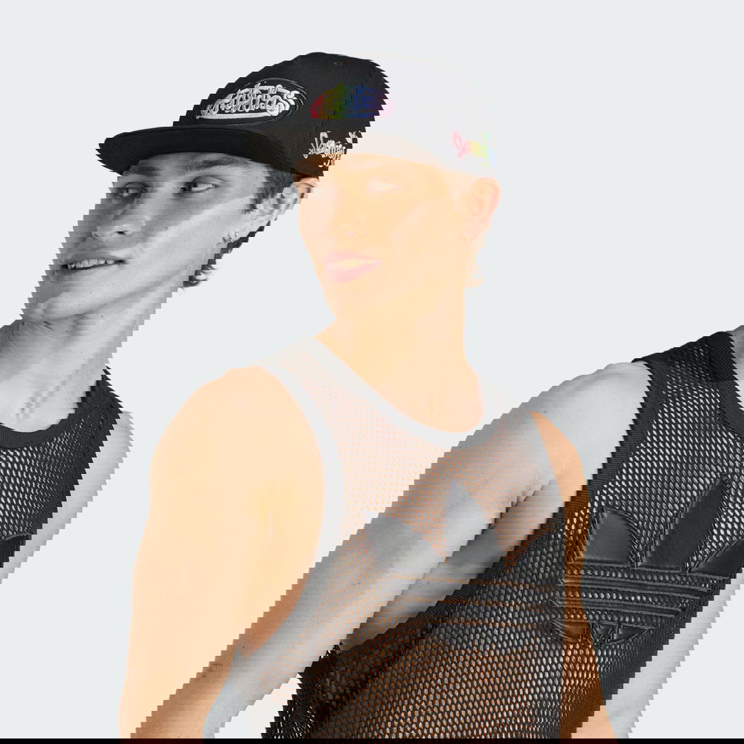 Kapa adidas Performance Jeremy Scott Pride Fitted Cap Črna | JW8026, 0