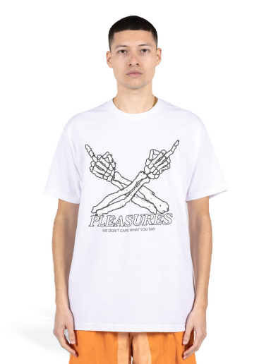 Majica Pleasures Don't Care Tee White Bela | P23SP051-WHITE