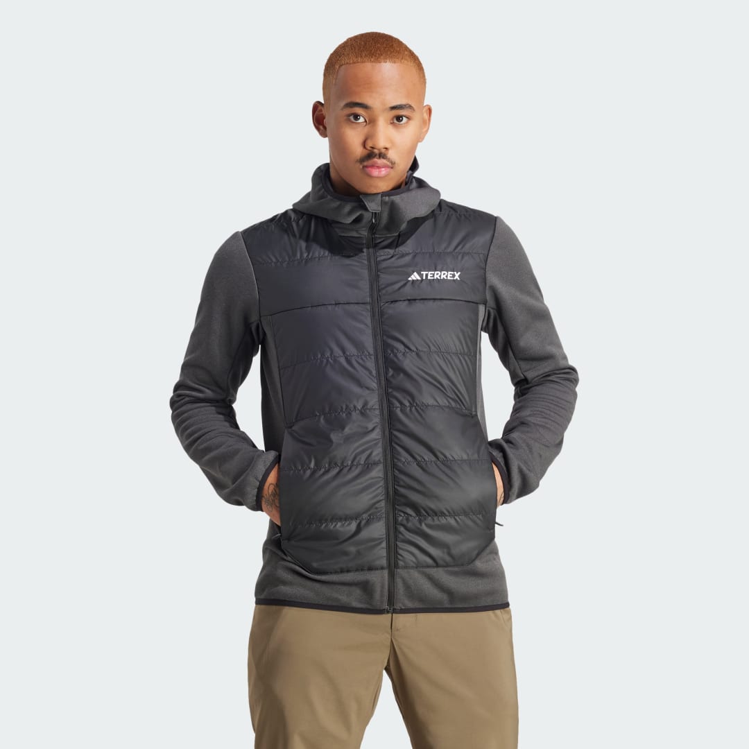 Jakna adidas Performance Terrex Multi Hybrid Insulated Hooded Jacket Siva | IR7883, 1