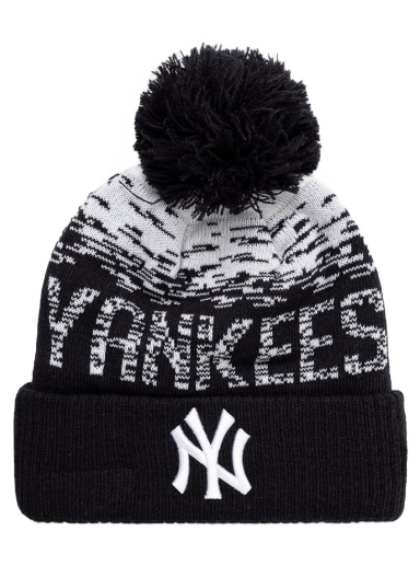 Beanie New Era New York Yankees Bobble Cuff Beanie Črna | 80536115