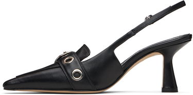 Nakit Aeyde Aeyde Tara Eyelet Slingback Kitten Heels Črna | A11-PU-VDHS75ST179-SS25-800-007, 2