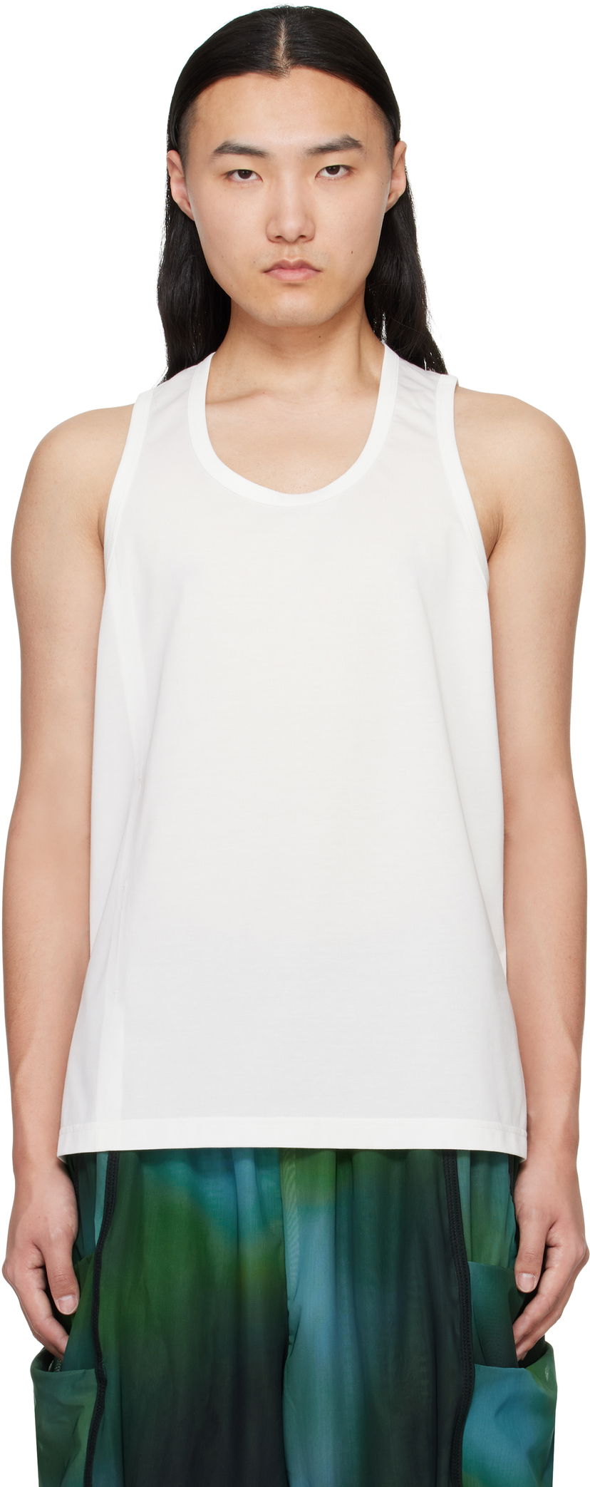 Majica brez rokavov Y-3 Y-3 Sleeveless Tank Top Bela | JM7851