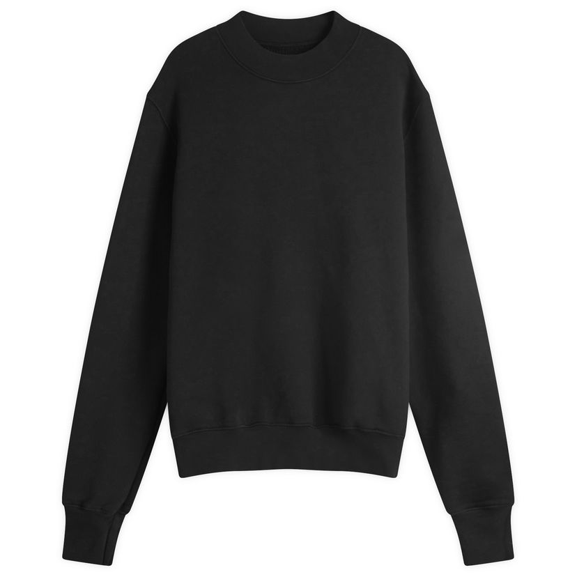 Pulover LES TIEN Heavyweight Banded Mock Neck Polo Črna | CF-1100-JTB