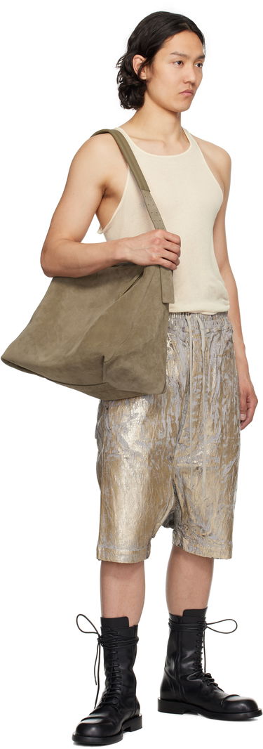 Kratke hlače Rick Owens Rick Owens DRKSHDW Hollywood Drawstring Pods Shorts Kovinski | DU01E3380 SGMC, 3