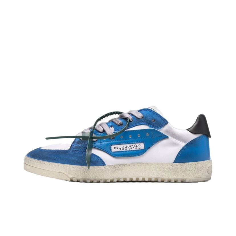 Superge in čevlji Off-White Vulcanized 5.0 Low Top Cloud White Royal Blue Modra | OMIA227S22FAB0020145