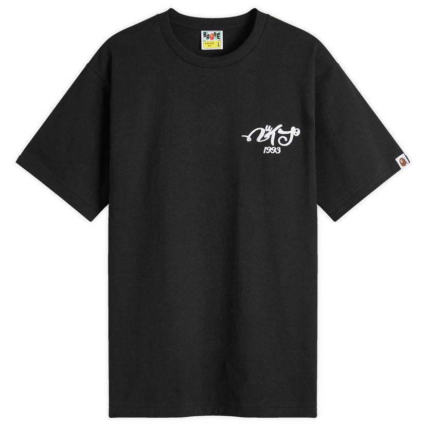 Majica BAPE Embroidery Style Souvenir Logo T-Shirt Črna | 001TEK801025M-BLK