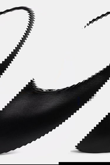 Torbica Coperni Soft Swipe Crescent Bag Črna | COPBA108F6066, 2