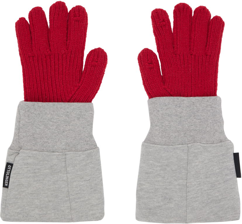 Rokavice Ottolinger Ottolinger Deconstructed Sleeve Gloves Rdeča | 129-902928-02