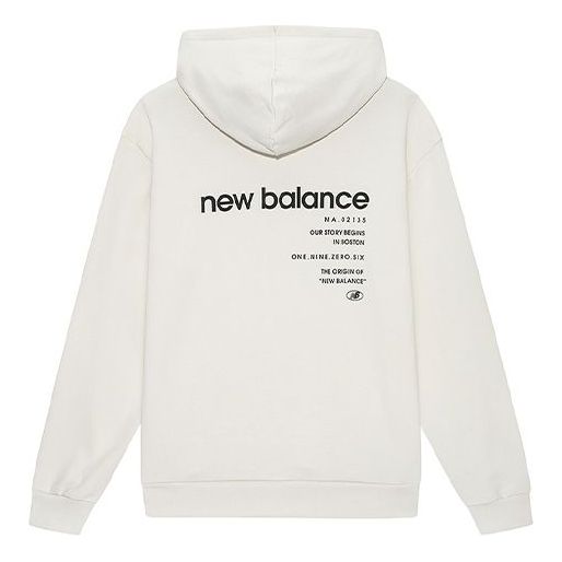 Pulover New Balance Essentials Hoodie Bela | 5CB43313-CRE