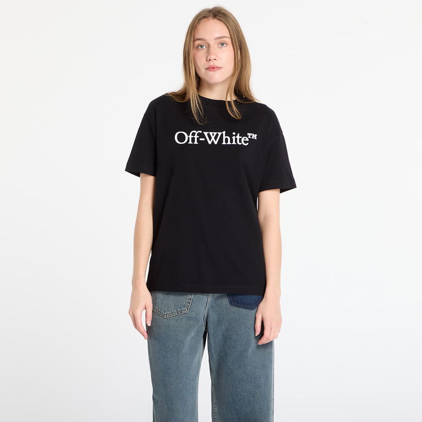 Majica Off-White Big Logo Bookish Casual T-Shirt Črna | OWAA089C99JER0031001