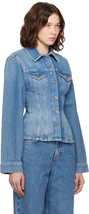 Jakna Ksubi Cinched Crop Tru Vintage Denim Jacket Modra | WPF25JK005, 1