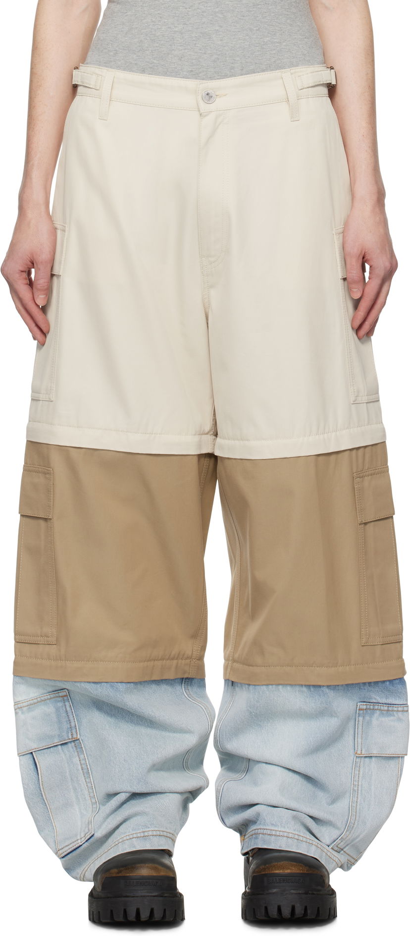 Cargo hlače VETEMENTS Vetements Deconstructed Triple Cargo Pants Večbarvna | UA66PA510S