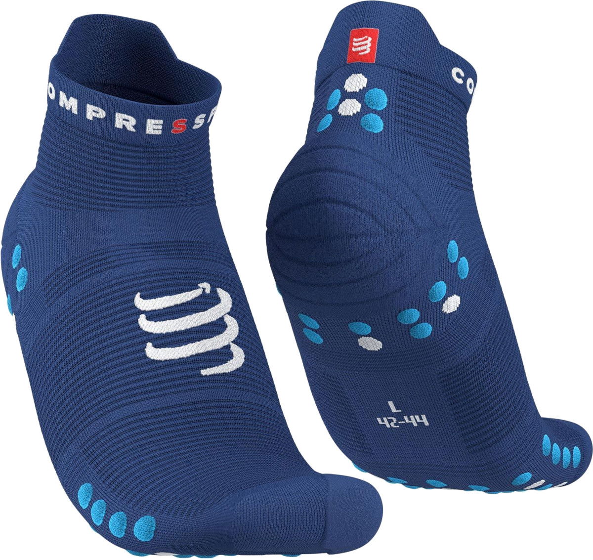 Nogavice Compressport Pro Racing Socks v4.0 Run Low Modra | xu00047b-533, 0