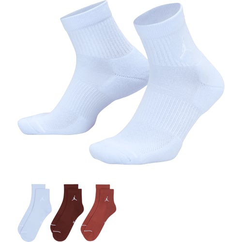 Nogavice Jordan Jordan Everyday Crew 3 Pack Socks Bela | DX9655