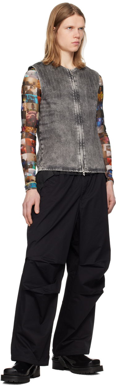 Telovnik Diesel D-Sund-S Pinstripe Denim Vest Siva | A17104-0ABCU-02, 3