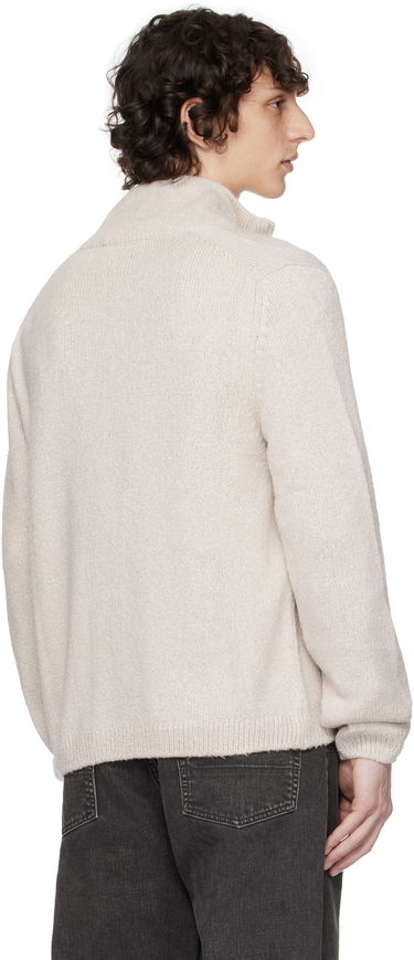 Pleteni pulover OUR LEGACY Our Legacy Float Funnel Zip Cardigan Bež | M2253FO, 2