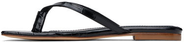 Modni dodatki Coperni Coperni Croco Slanted Flip-Flops Črna | COPSH54838, 2