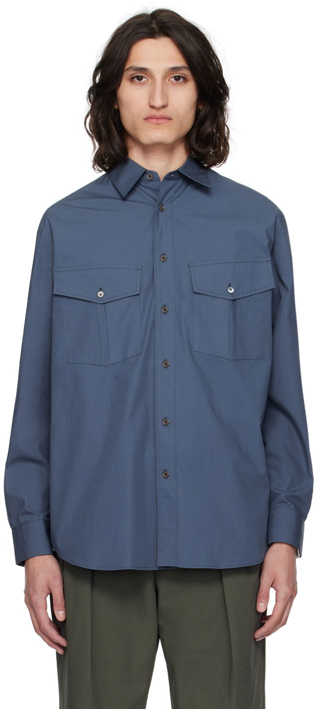 Srajce Paul Smith Paul Smith Oversized Shirt Modra | M1R-817Y-M01673-47