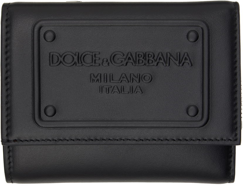 Denarnica Dolce & Gabbana Black French Flap Wallet Črna | BP3271AG218