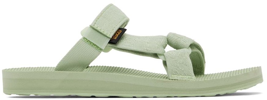 Oblačila Teva Green Universal Slide Sandals Zelena | 1124230-TTBCH, 0