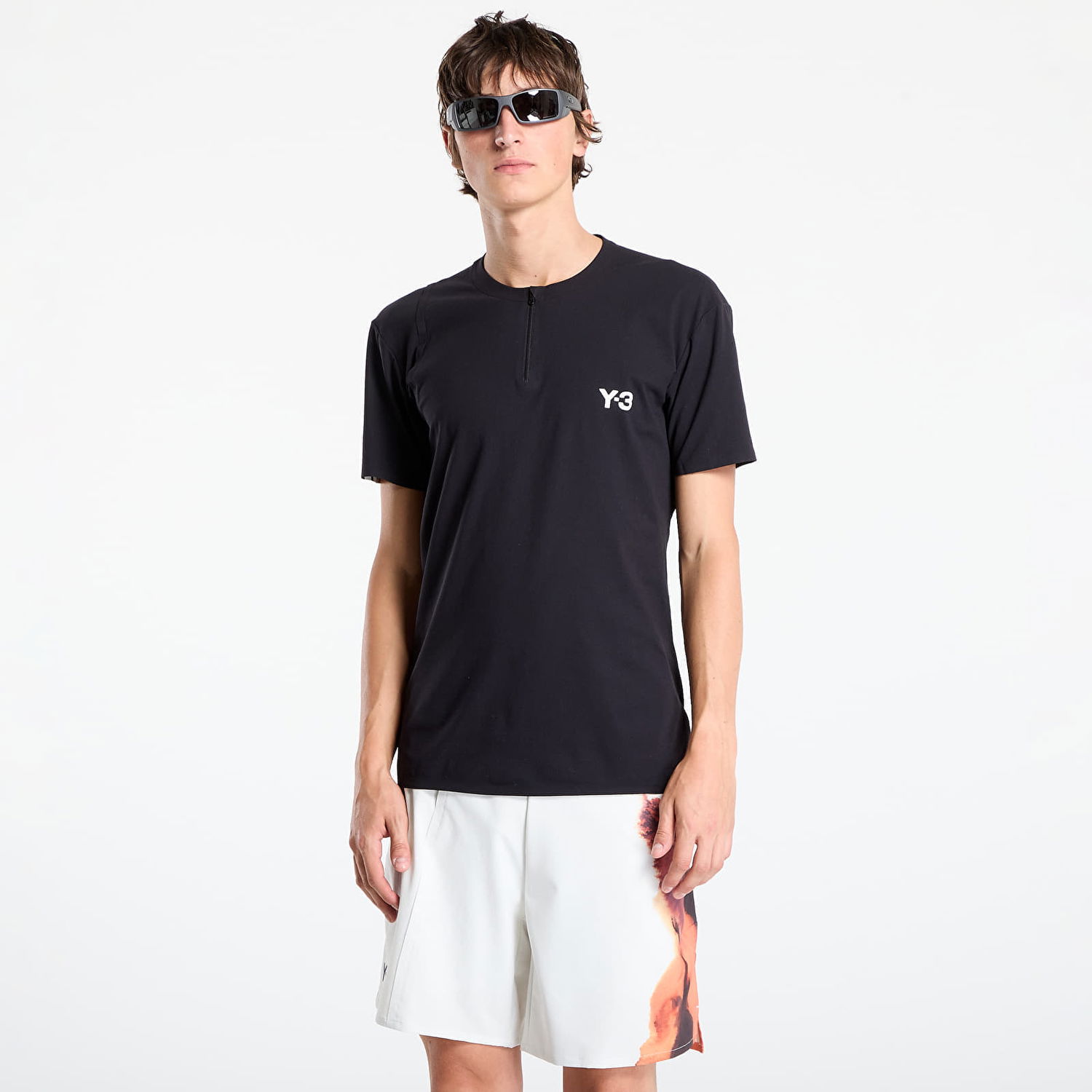 Majica Y-3 Y-3 Zip Tee Črna | JY6946, 0