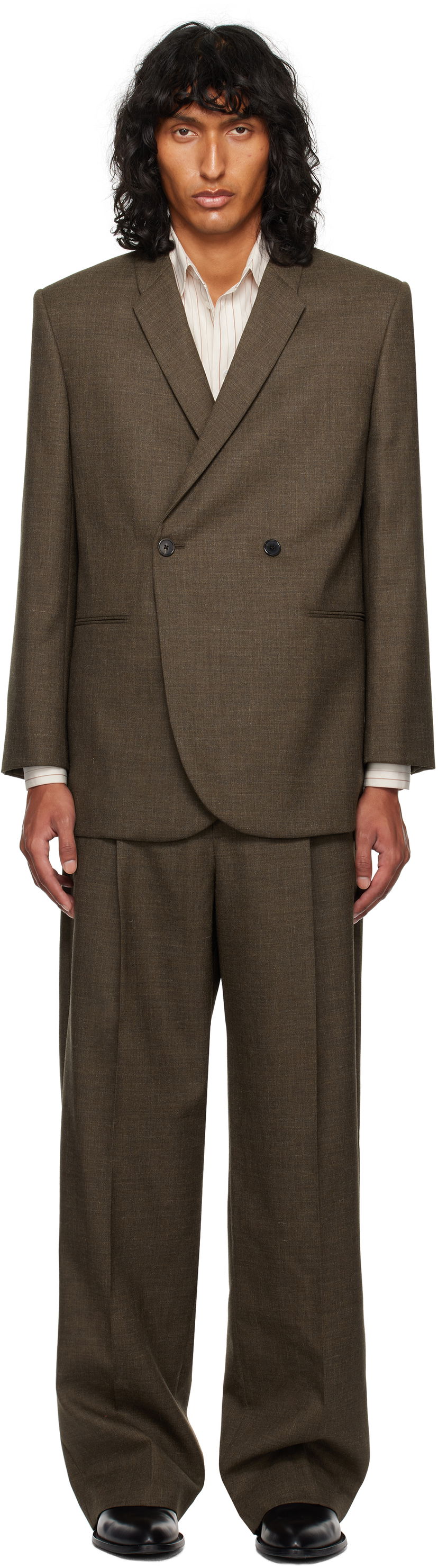 Jakna The Row The Row Toyo Double-Breasted Blazer Rjava | 832-W3465