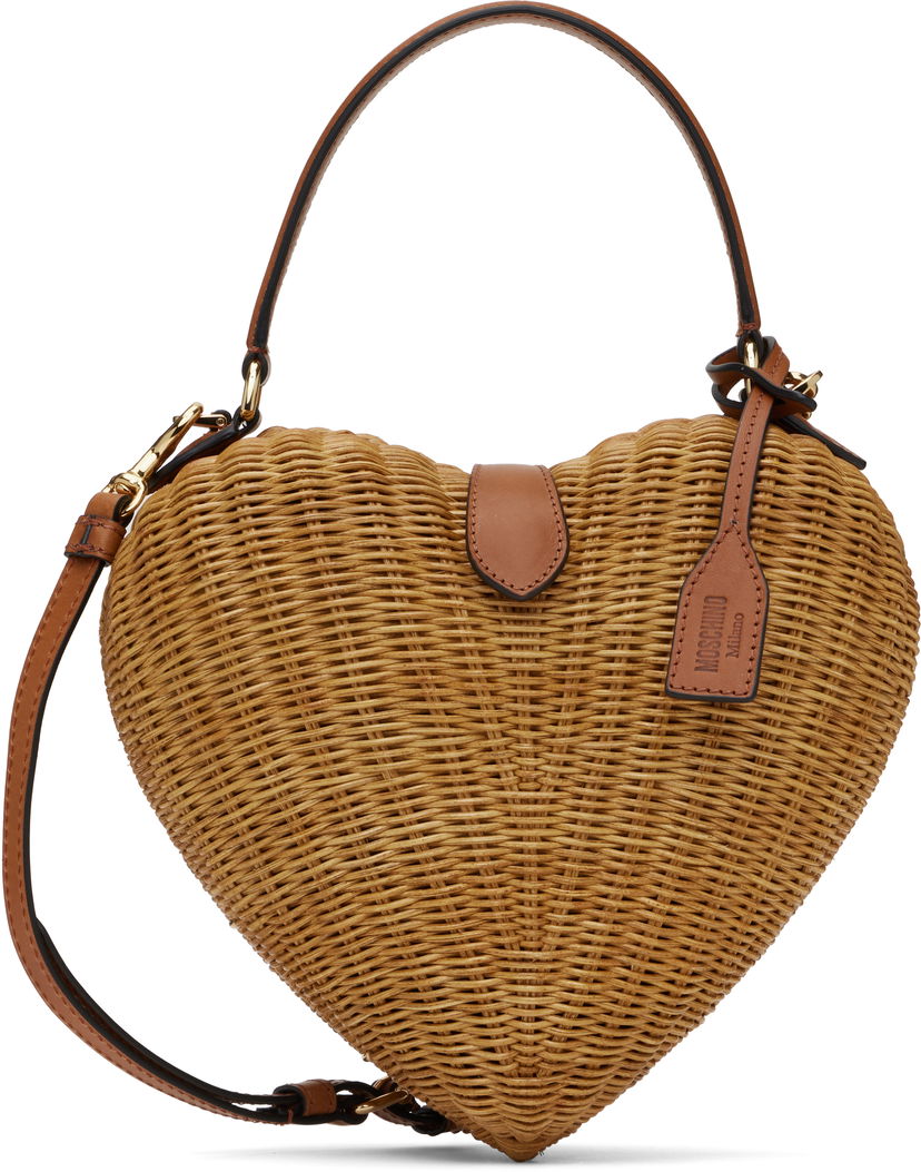 Torbica Moschino Moschino 'Love Me' Wicker Heart Bag Rjava | MC4138PP1M 251MOON1 10A