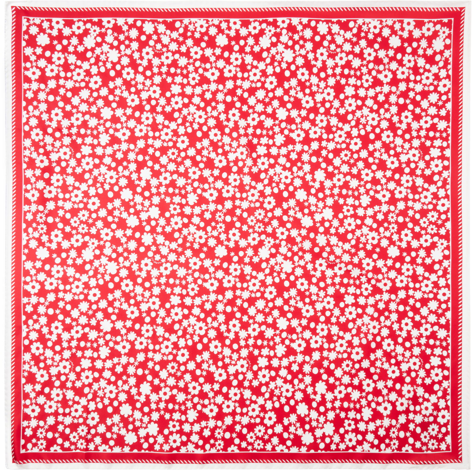 Šala Marni Marni Pop Fields Silk Twill Scarf Rdeča | ACMC0176A0 UAS021, 0