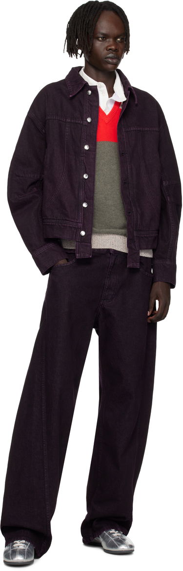 Jakna Eckhaus Latta Eckhaus Latta 'El Jacket Redux' Denim Jacket Lila | 1224-EL-PF25-A, 3