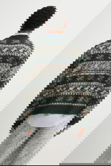 Pleteni pulover DAILY PAPER Wool Blend Pattern Check Cardigan Večbarvna | 2521126, 2