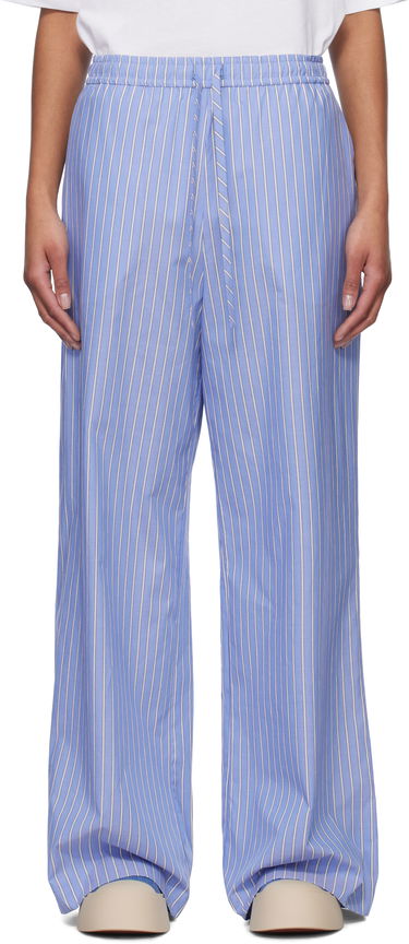 Hlače Marni Marni Loose Striped Trousers Modra | PAMA0071S1 UTC455, 0