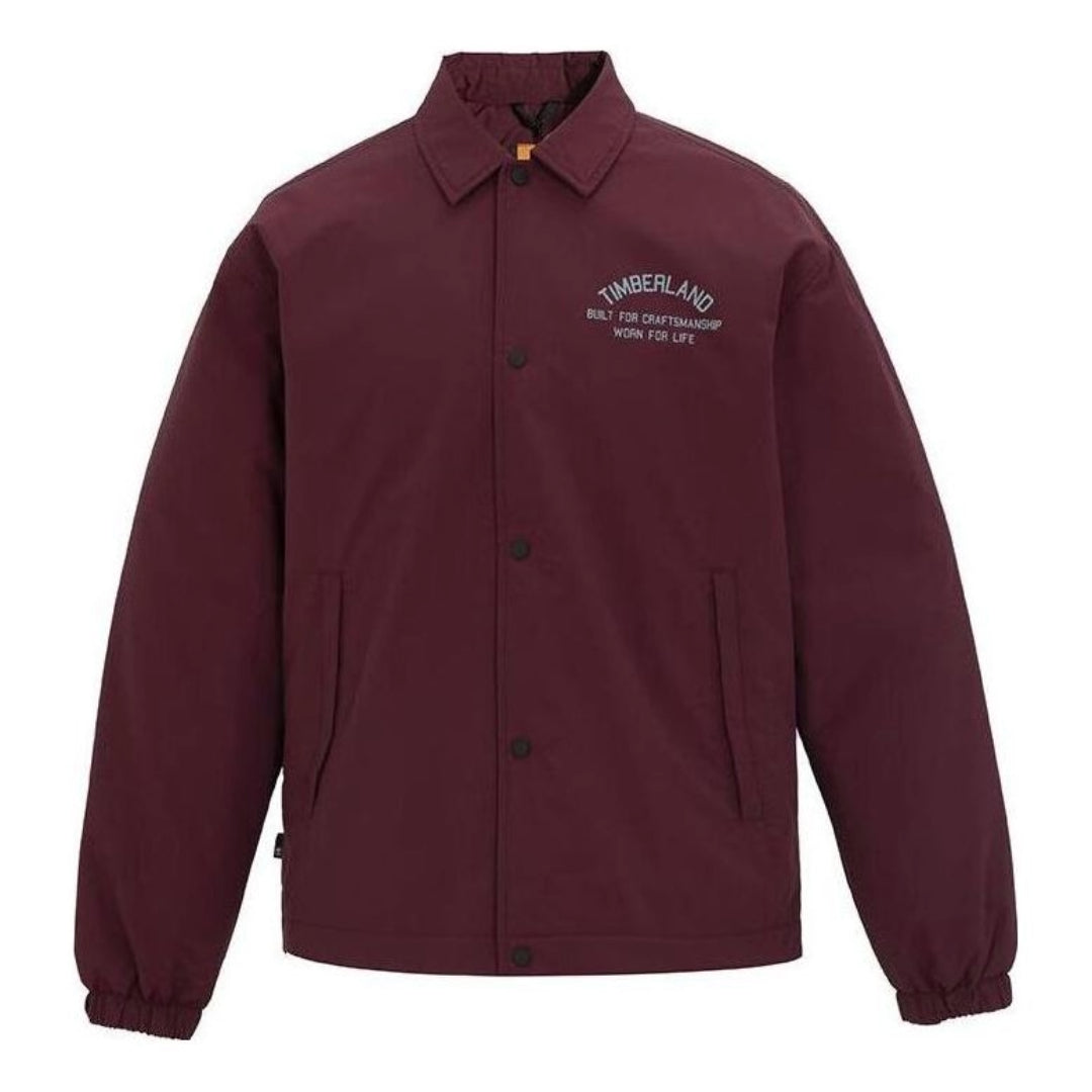 Vetrovka Timberland Lettered Coach Jacket Bordo | A6JZD-I30, 0