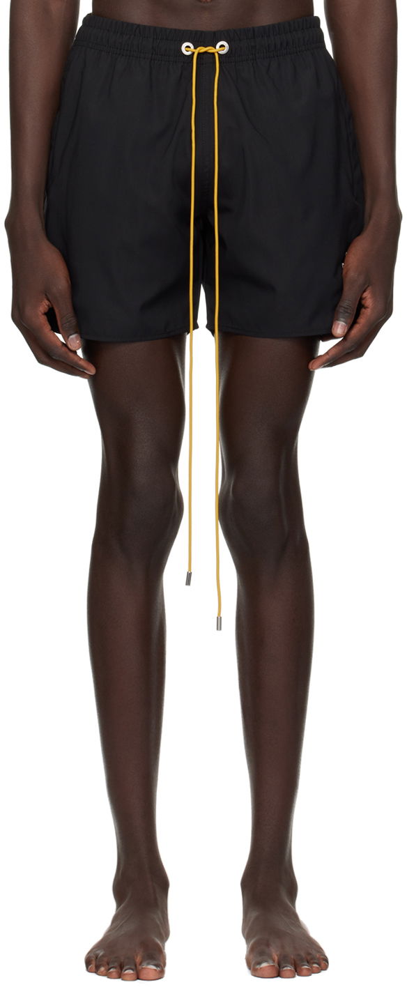 Kratke hlače Rhude Embroidered Swim Shorts Črna | RHPS24SH12448372