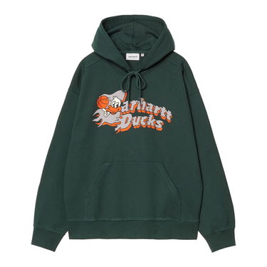 Pulover Carhartt WIP Carhartt WIP Flaming Ducks Graphic Hoodie Zelena | I034724_9, 0