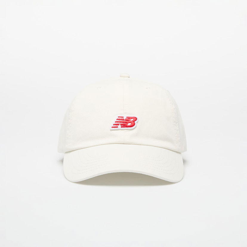 Kapa New Balance 6 Panel NB Patch Logo Hat Bela | LAH51013SST