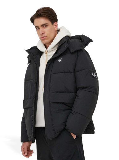 Puhovka CALVIN KLEIN Down Relaxed Puffer Jacket Črna | J30J323709